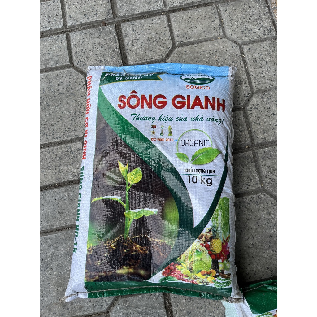 Phân bón hữu cơ vi sinh Sông Gianh bao 10kg | Shopee Việt Nam