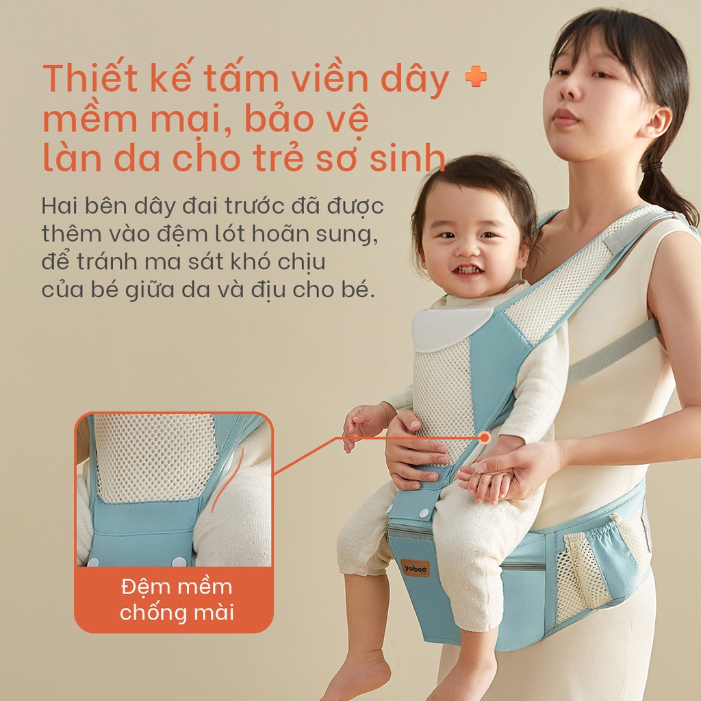 Chất liệu thoáng khí đai địu Yoboo YB-0066