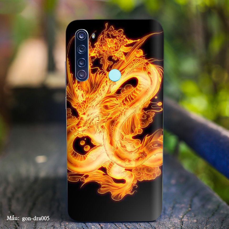 Miếng dán skin cho các dòng điện thoại Xiaomi K20 - K30 - Note3 Pro in hình Rồng 3D nhiều màu sắc cực đẹp