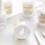 Máy mài bút chì tròn trong suốt dễ thương Mya Máy mài bút chì cầm tay Lỗ kép Máy mài hình vuông có nắp cho trẻ em