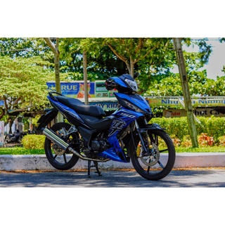 Tem Rời Dán Xe Winner V1 Mẫu Hayabusa Xanh Đen Cực Chất, Hàng 3 Lớp Chất Lượng Cao .Team Decal