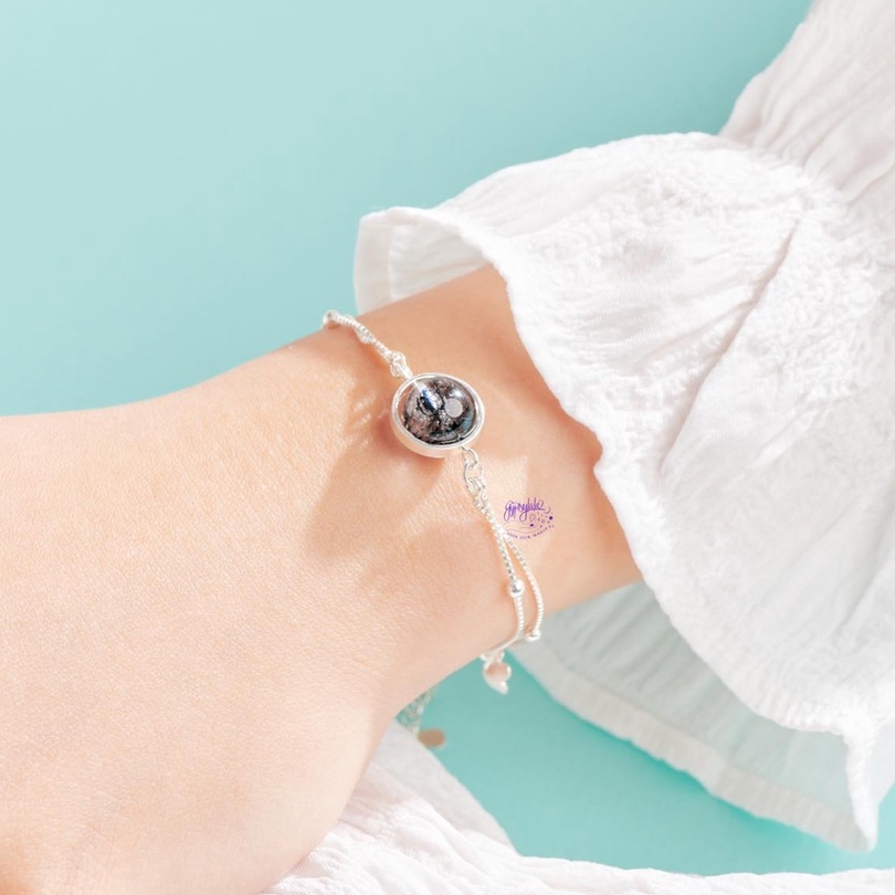 Ảnh Vòng Tay Round Đá Thạch Anh Tóc Đen SP003990 Gypsy.lala 1
