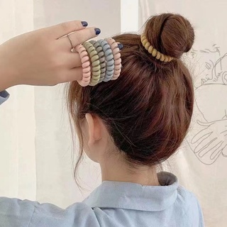 Dây điện thoại màu kẹo Vòng tròn tóc Dây cao su đơn giản dành cho nữ