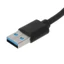 USB 3.0 Male to Type C Female Adapter Cable for USB C Charging and Data Sync 1m