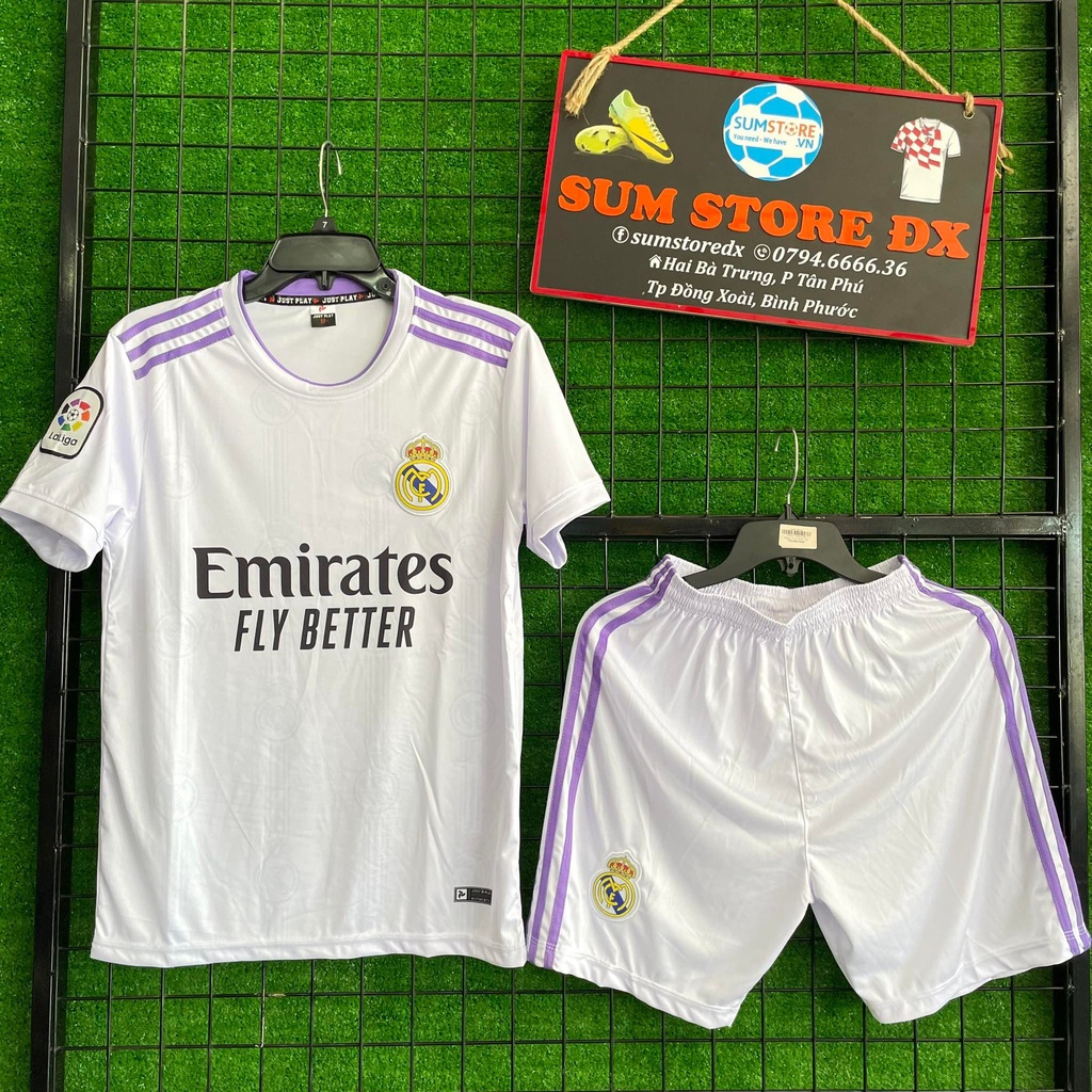 Áo Đá Banh Real Madrid Trắng 22 Jp–Đồ Bóng Đá,Thể Thao Nam Nữ Mẫu Mới |  Shopee Việt Nam