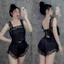 Bộ Ngủ Ren Cực Sexy, Quyến Rũ Cho Nữ Vải Phi Lụa