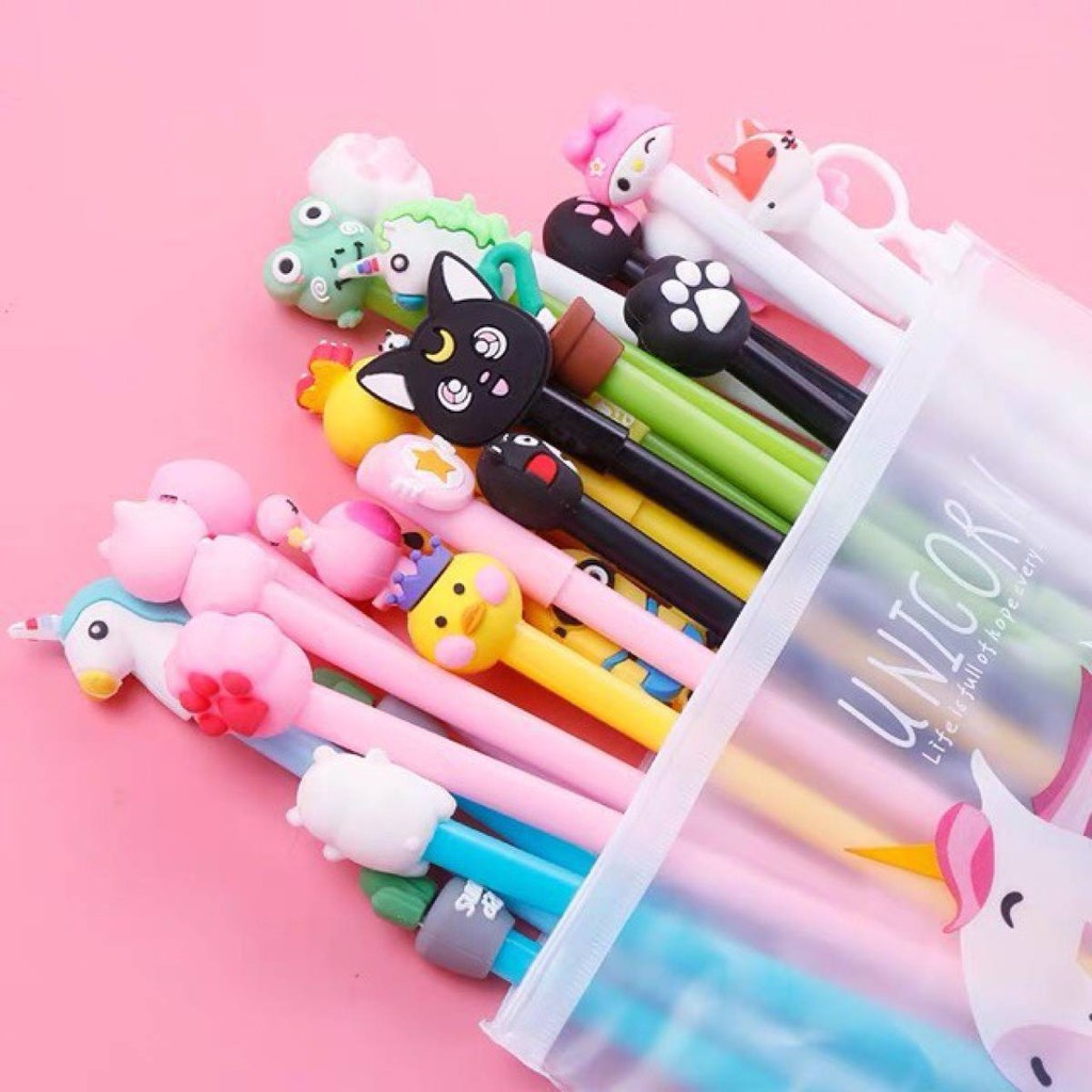 Combo 20 Bút Cutebinh-nuoc-detoxSét Bút Bi Cute, Bút Nước  Nhiều Mẫu Hoạt Hình Cực Hot(TUYỂN   )