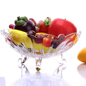 Bát thủy tinh đựng hoa quả có chân đường kính 24 cm