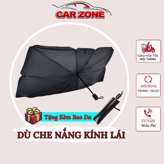 Dù Che Nắng Kính Lái Ô Tô, Ô Che Kính Lái Ô Tô Cao Cấp ( Tặng Kèm Bao Da ) - Chông Nắng, Tia UV Hiệu Qủa