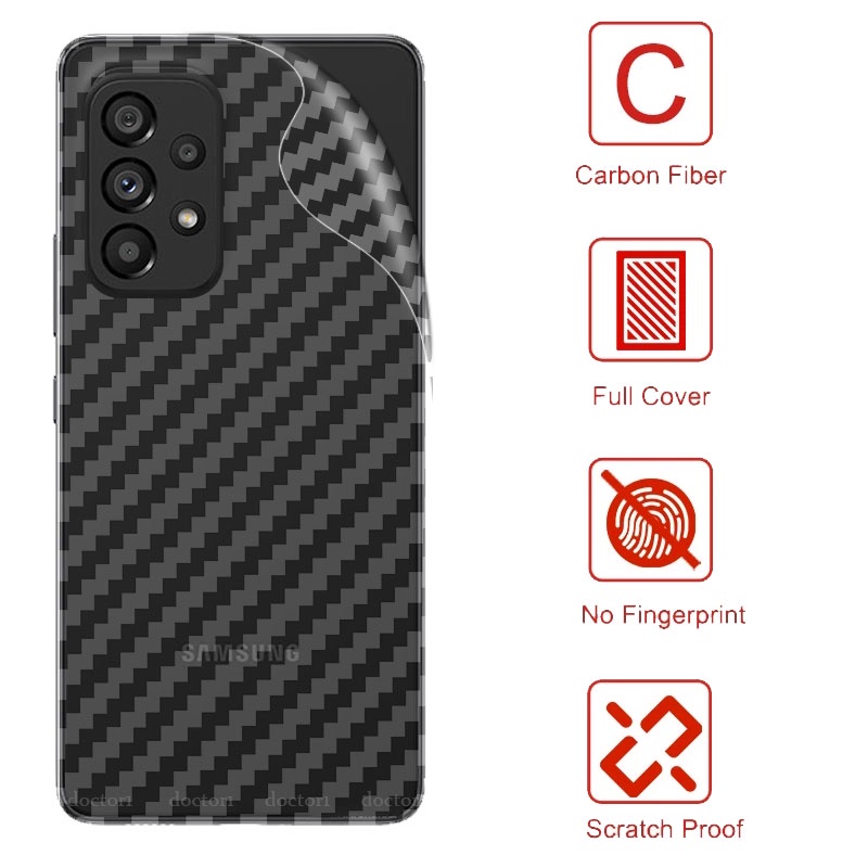Miếng Dán Mặt Sau Điện Thoại Bằng Sợi Carbon 3d Cho Samsung ss Galaxy A57 A37 A17 A07 A16 A06 A56 A36 A26 A55 A35 A15 A25 A54 A34 A24 A05 A05s A04s A04E A04 A14 A13 A23 A33 A53 A73 5G 4G 2026