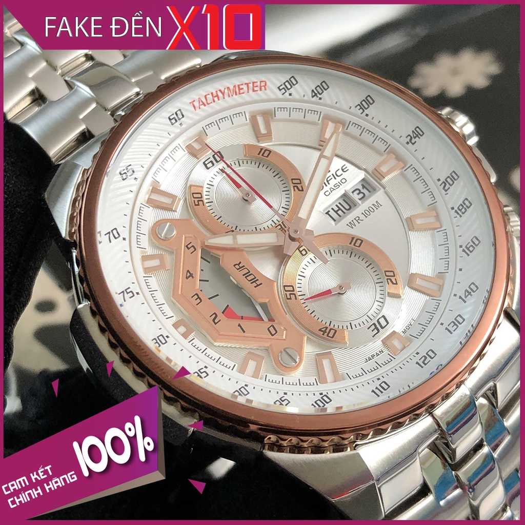 Đồng hồ nam Casio Edifice WR100m Chronograph Tachymeter EF-558D-7AVUDF ...