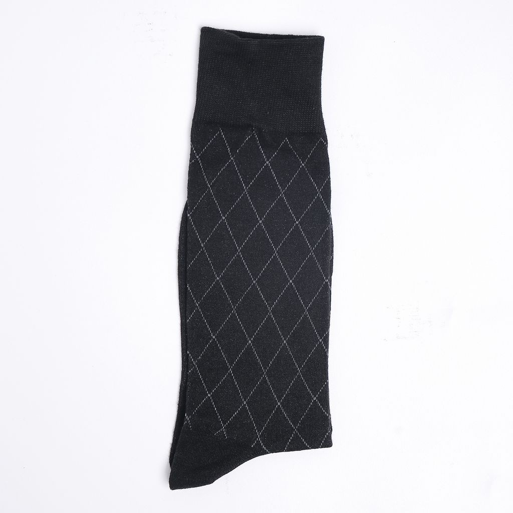 Ảnh Tất Cổ Cao Mang Giày Tây, Quả Trám 3 Màu - Cotton Co Giãn Thấm Hút Tốt - Thương Hiệu Be Classy 4