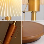 [SHOP NGHỈ BÁN ALL OFF 30%] VIDEO SP THẬT - đèn gỗ sồi retro phong cách Âu Mỹ bóng 12W - retro American table lamp — ảnh 4