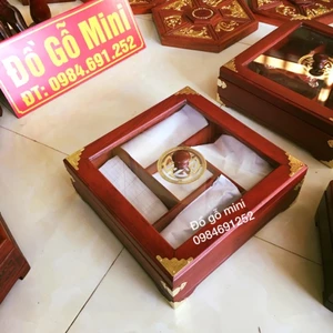 Khay dung banh keo go