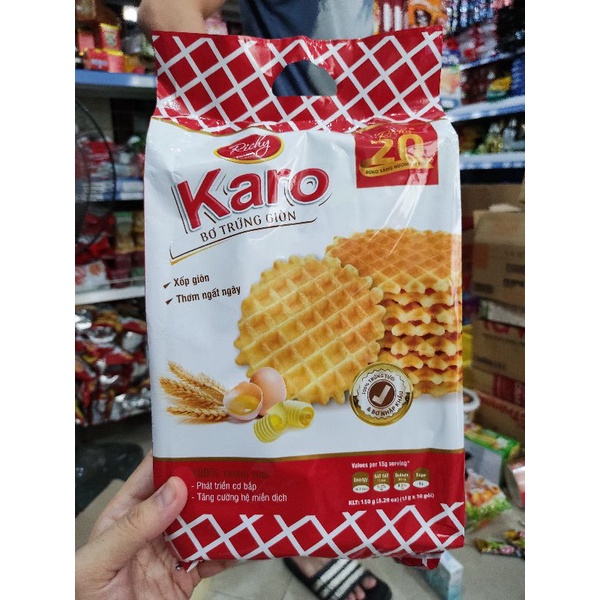 Bánh Karo Bơ Trứng Giòn Túi 150g | Shopee Việt Nam