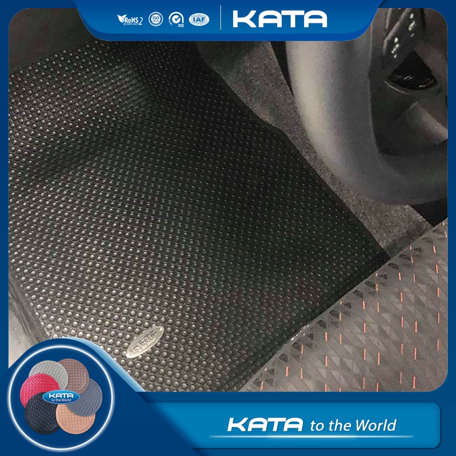Thảm lót sàn ô tô KATA cho xe Honda Jazz - Khít với sàn xe, Chống thấm, Không mùi, Không ẩm mốc