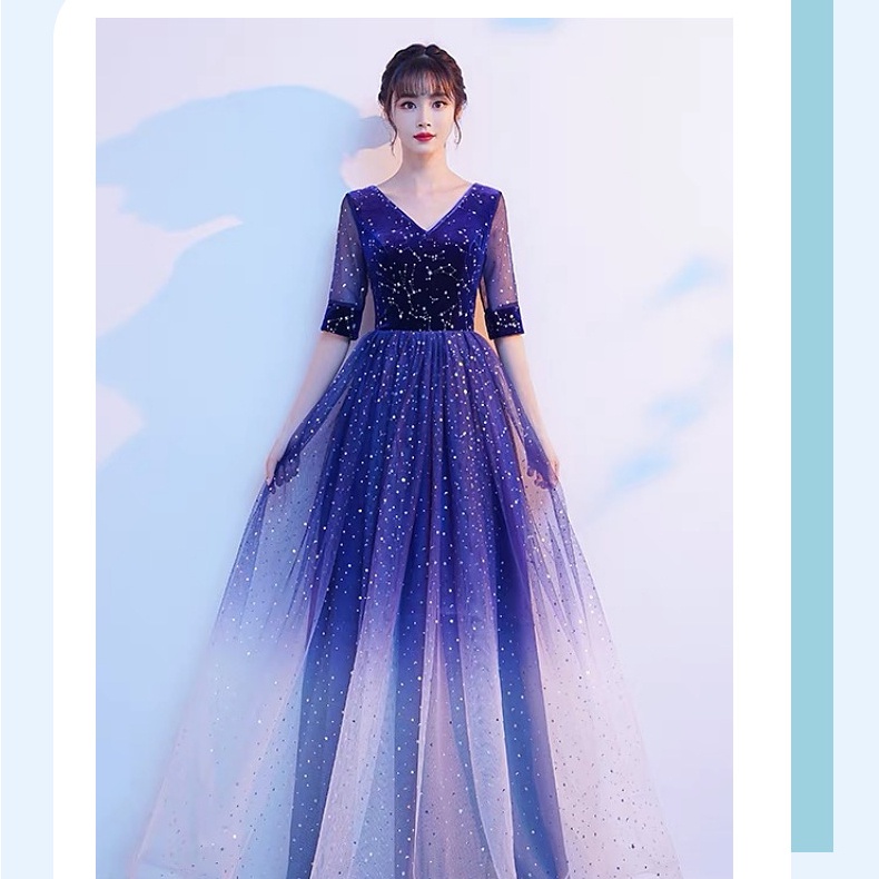 Gradient ngôi sao mặt trăng sequin lưới bạc chấm lưới polyester lấp lánh lưới váy tự làm vải 1 sân TJ5789