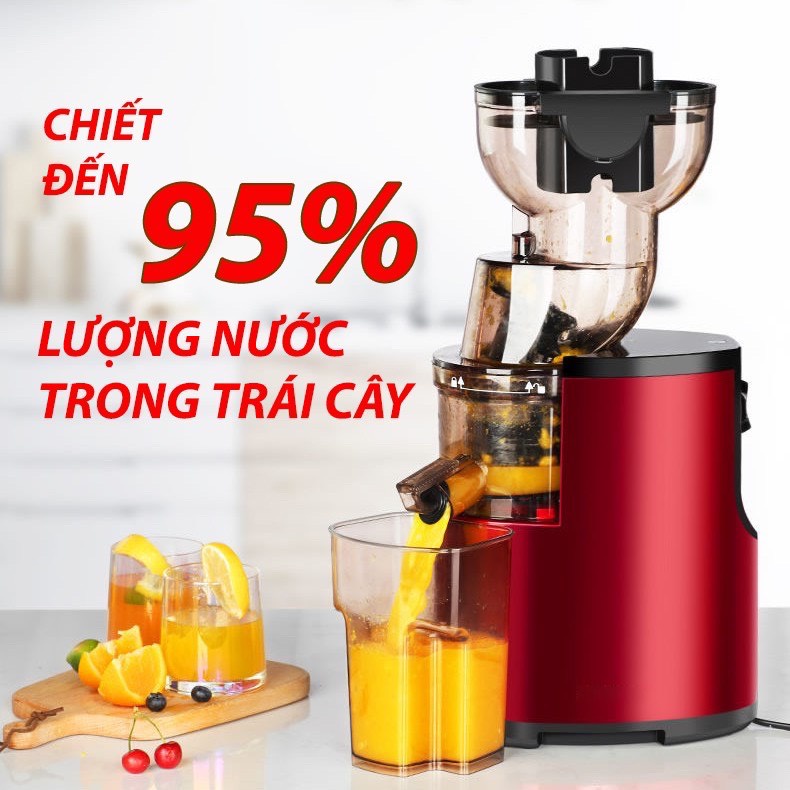 Máy ép chậm nguyên quả HONGXING RH312 ép kiệt bã giữ được nước nguyên chất