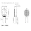 Bộ 2 Loa 1015 Mini 8ohm 1W Có Dây Cáp Cho Điện Thoại/Máy Tính Bảng