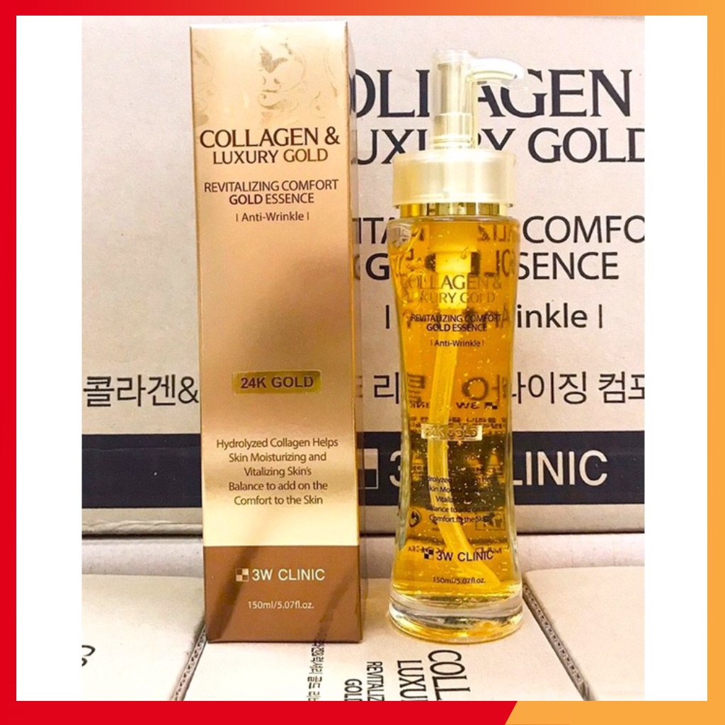 (Chính Hãng) Serum Collagen & Luxury 24k Gold Cao Cấp 3W CLINIC - 1 Chai