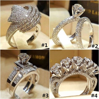 Nhẫn Zircon AAA sang trọng Nhiều kiểu