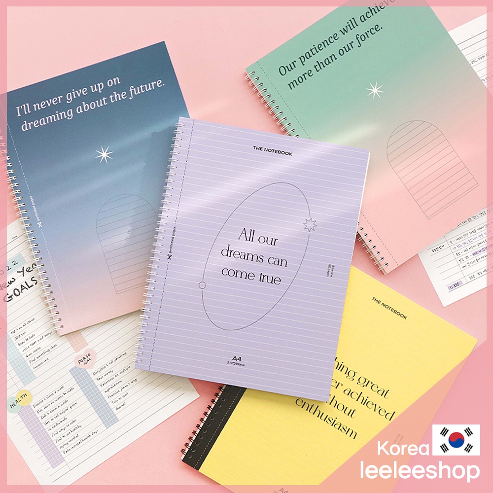 ICONIC_A4 Perforated Line Notebook Korea Stationery | Shopee Việt Nam