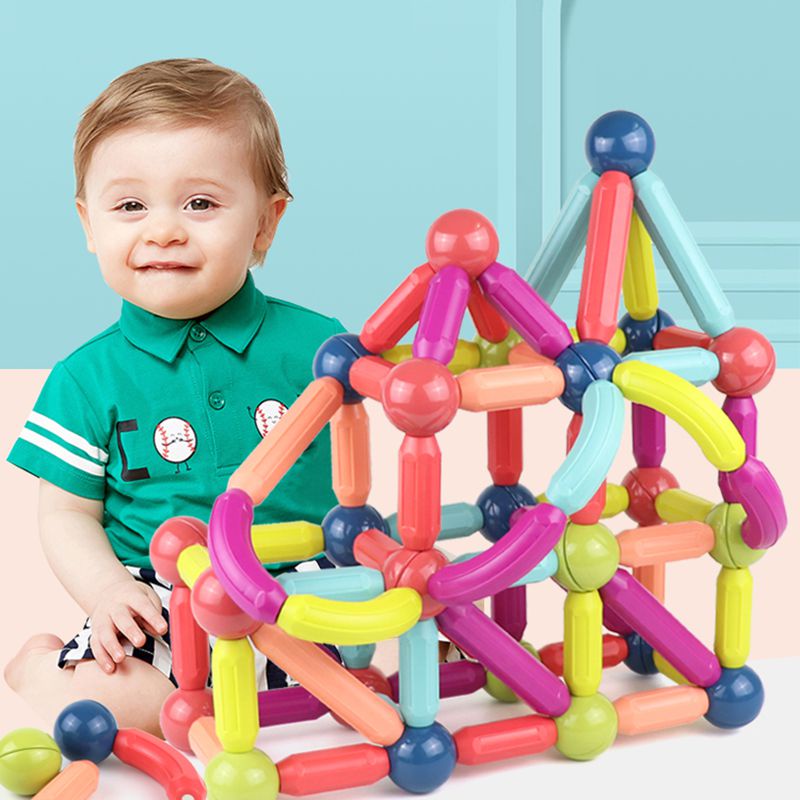 Khối xây dựng từ tính cho trẻ em Đồ chơi Giáng sinh xây dựng cho bé trai bé gái