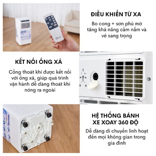 [Hỏa tốc] Máy lạnh di động nhập khẩu FUJIE Công suất 10000 - 14000BTU  - Bảo hành điện tử