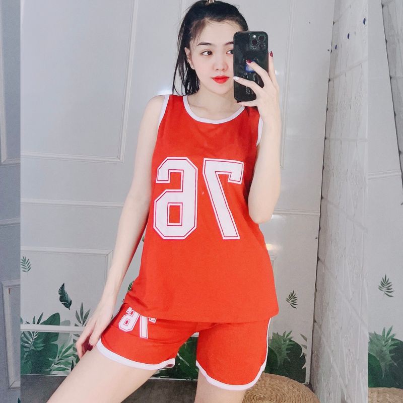 Đồ Bộ Nữ Ngủ Mặc Nhà Bigsize - Bộ Thể Thao Nữ Mùa Hè Quần Đùi Thun Cotton Trung Niên ESHOP BD19