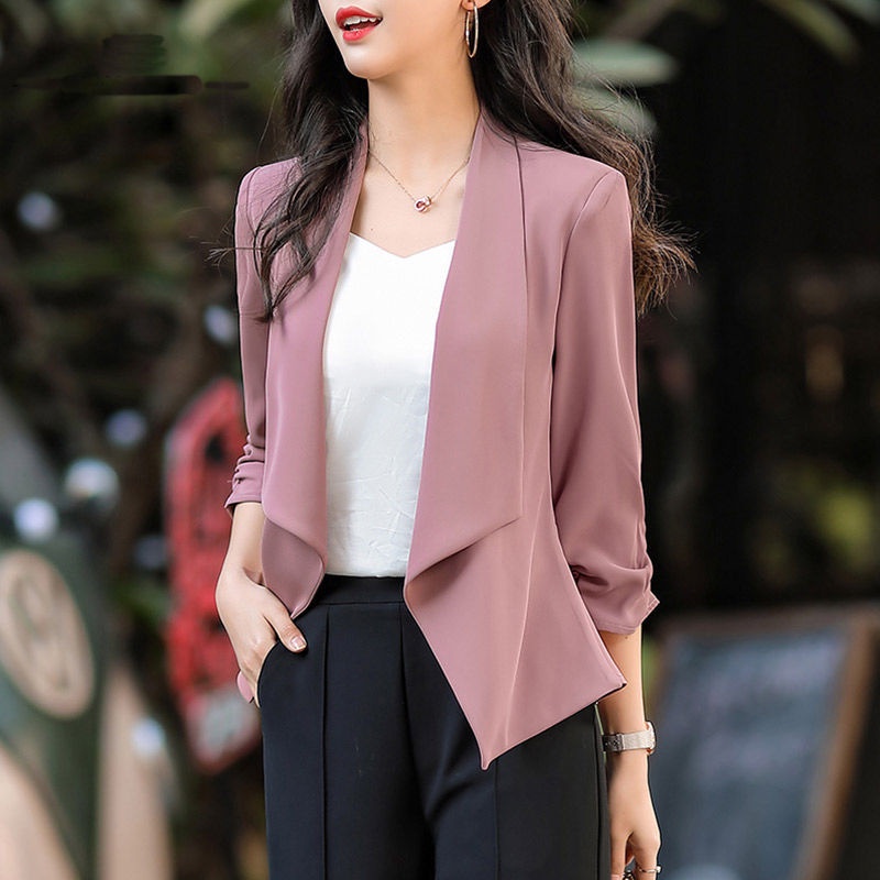 Áo Khoác blazer Màu Trắng Mềm Mại Thoải Mái Chất Lượng Cao Thời Trang Cho Nữ