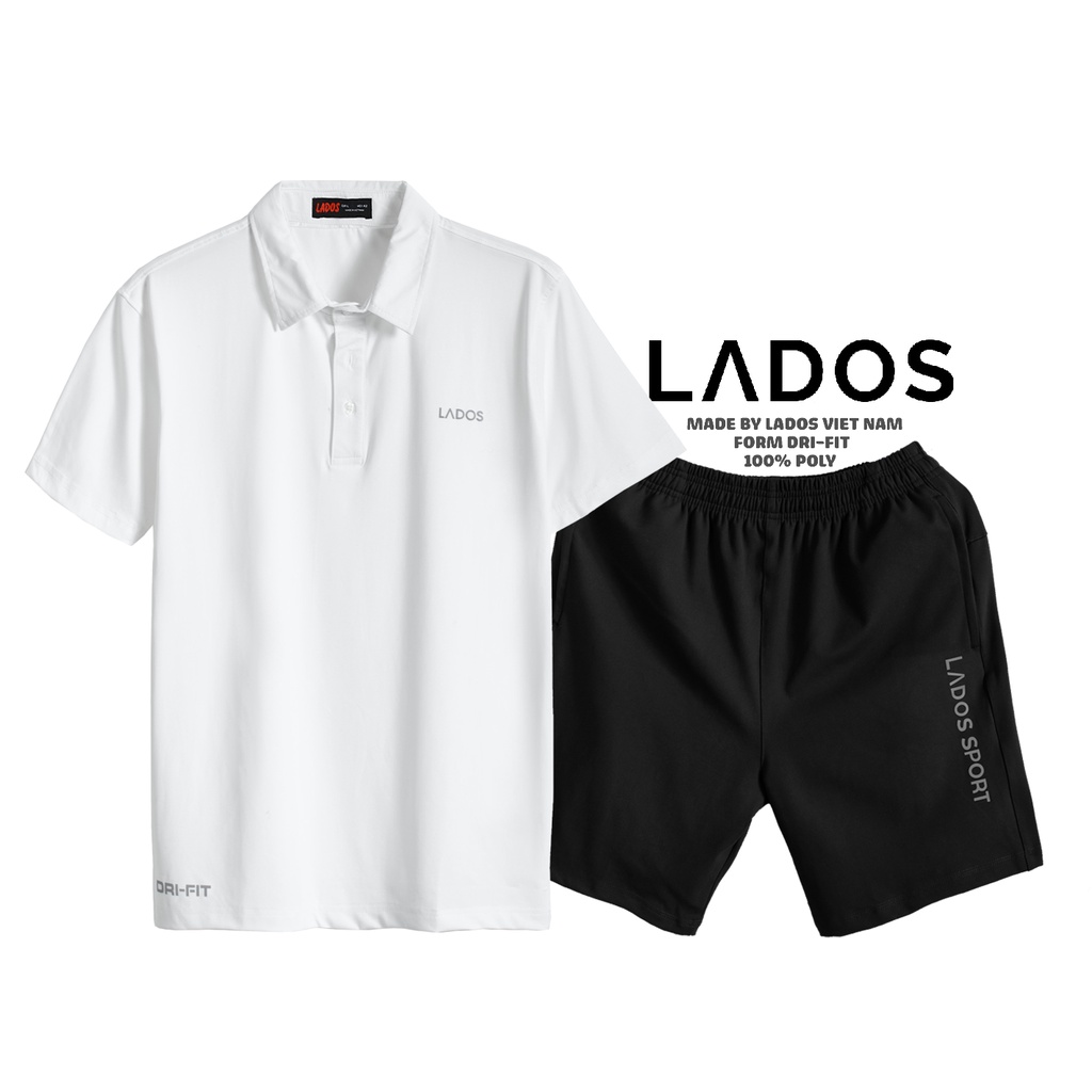 Bộ quần áo thể thao nam đẹp cao cấp LADOS - 7003 vải co giãn, tập gym, chạy bộ phong cách, năng động