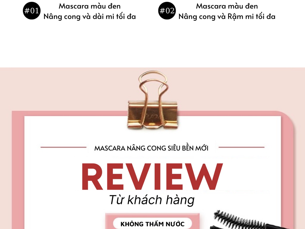 Mô tả Chuốt Mi Mascara Kissme Siêu Bền Giúp Nâng Cong Và Dày Rậm Mi Tối Đa Kissme Heroine Mascara WP 6G Mi dài hơn 5mm - 2