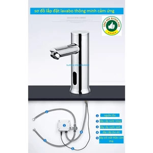 Vòi LAVABO cảm ứng Smart tự động hồng ngoại sang trọng cho gia đình-khách sạn-nhà hàng-bệnh viện-của tongkhokitoza.com