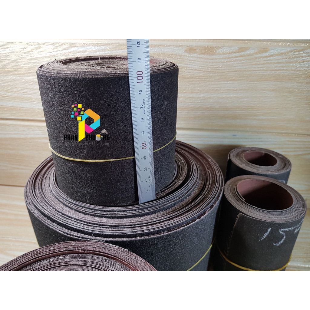 GIẤY NHÁM HAWK HÀN QUỐC/ VẢI NHÁM CUỘN MÉT KHỔ 100MM Độ hạt nhám: Từ AA80, AA100, AA120, AA150, AA180, AA240.