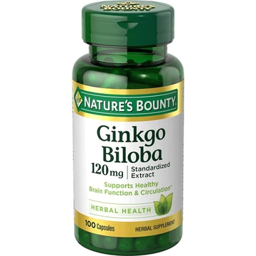 Viên uống giúp Tăng Cường Tuần Hoàn Não Nature's Bounty Ginkgo Biloba 120mg 100 viên date 2029