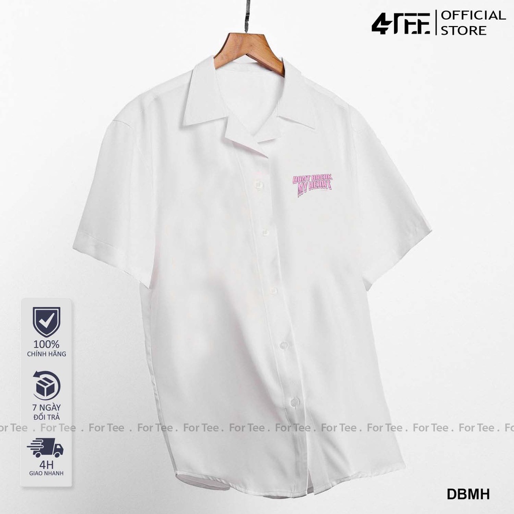 Áo sơ mi Basic Unisex form rộng , cổ vest - -NGỰC DBMH