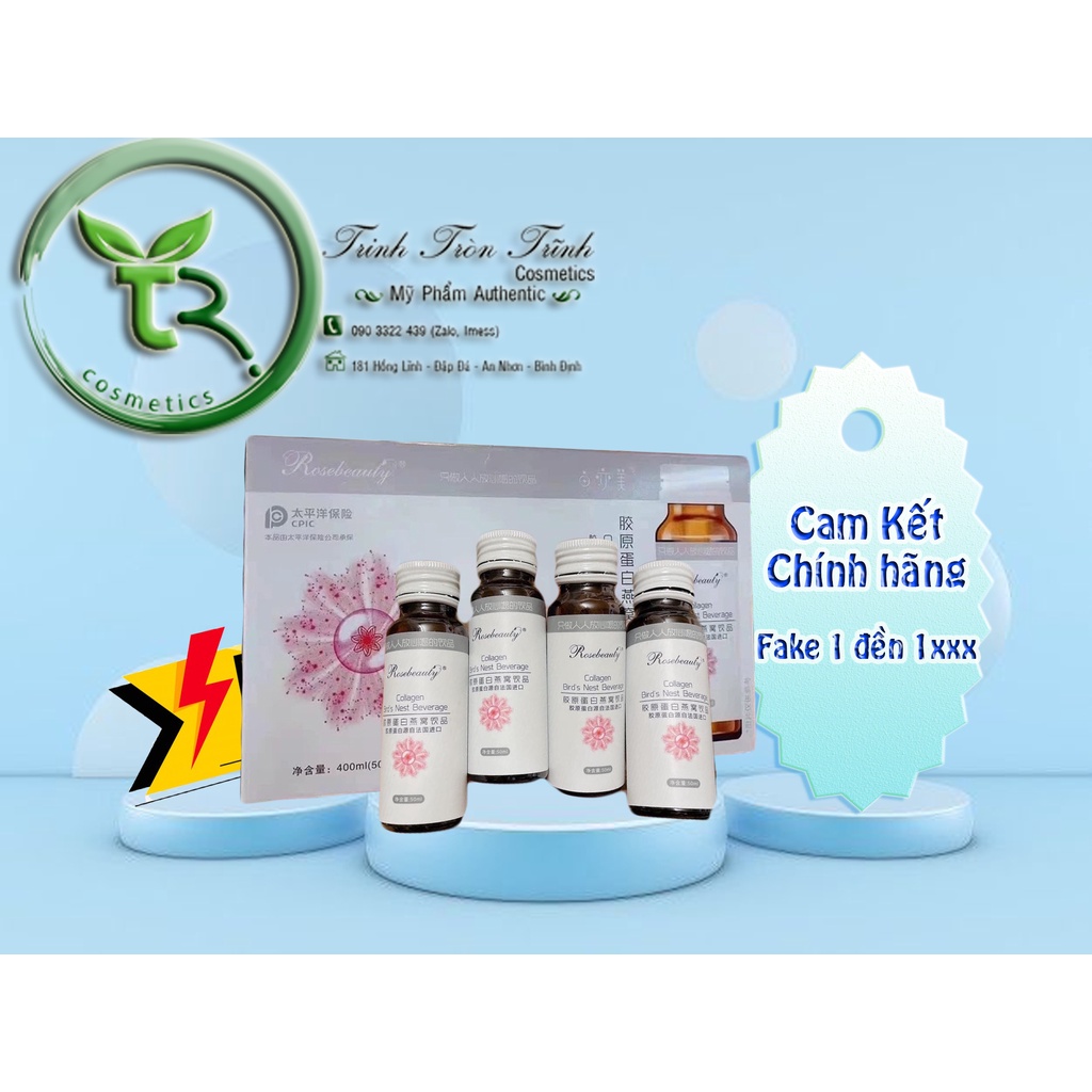 [CHÍNH HÃNG] Nước Uống Collagen Rosebeauty Collagen Bird's Nest Beverage. Shopee Việt Nam