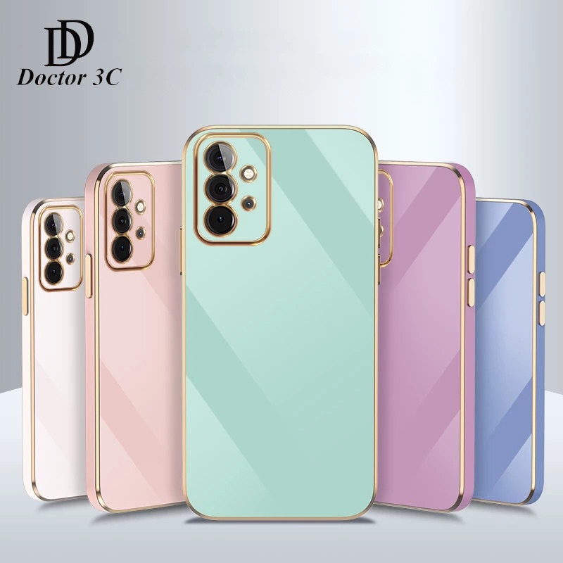 Ốp Điện Thoại Viền Vuông TPU Mềm Mạ Điện Kèm Phim Bảo Vệ Lens Cho Samsung ss Galaxy A16 A06 A55 A35 A25 A15 A14 A05 A05s A12 A52s A52 A32 4G 5G 2024