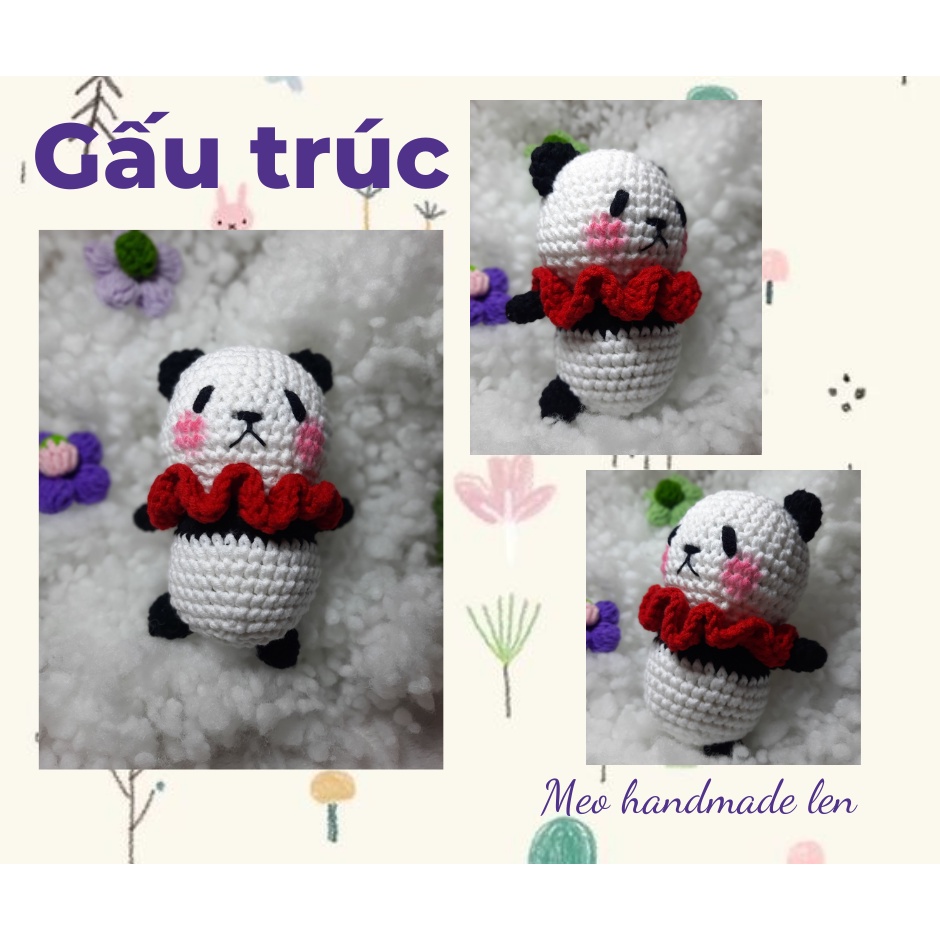 Bộ 8 thú bông len ngộ nghĩnh - Handmade len - Amigurumi (có chuông)