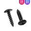Ốc vít tự khoan thép carbon đen đầu dù/đầu dẹp, đầu nấm, M3/M3.5/M4/M5/M6【XZM-2B】