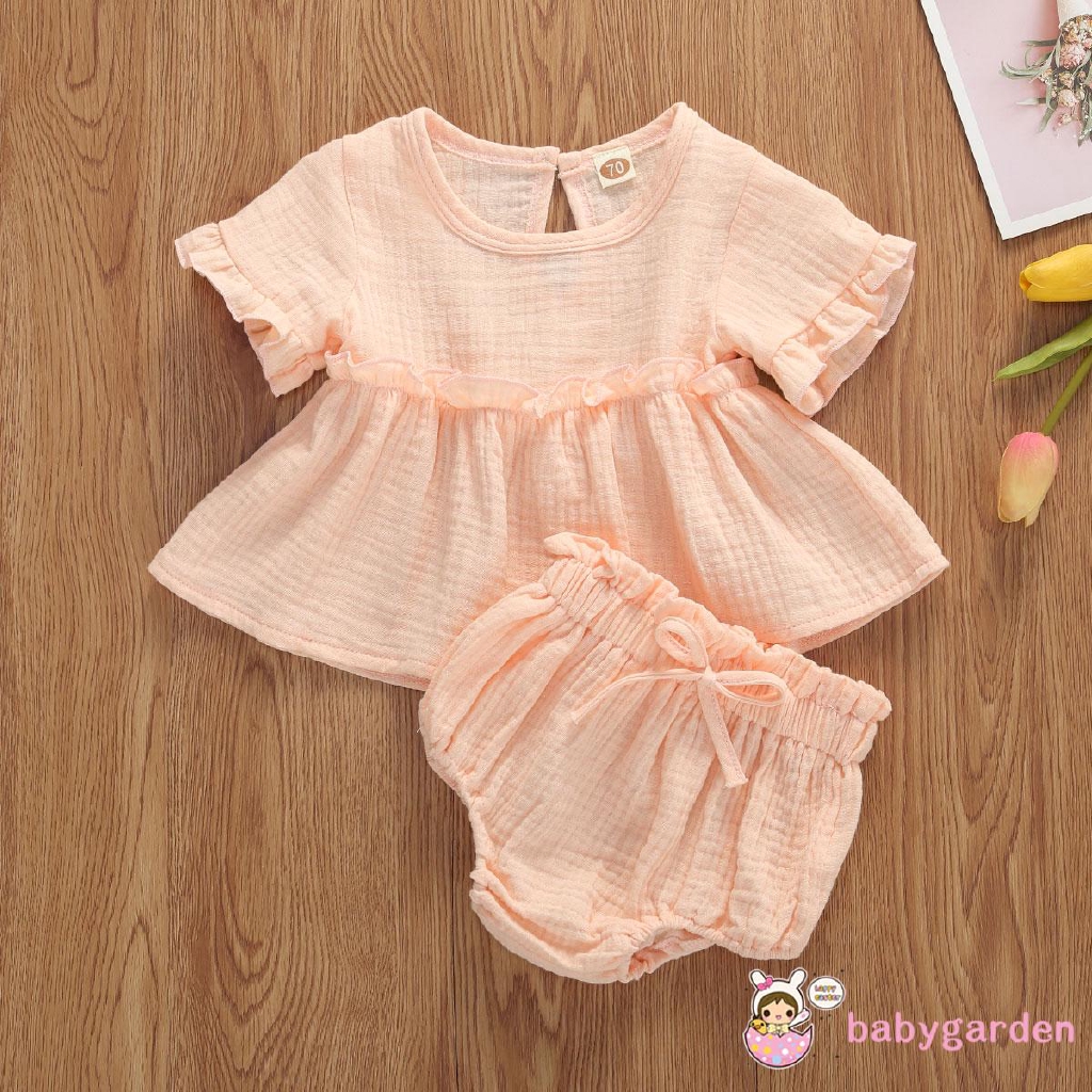 Set Áo Thun & Quần Short Cho Bé Gái