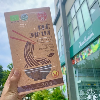 Bún/ Phở Gạo Lứt Hữu Cơ Bích Chi 200g - Xanhsam Natural & Organic