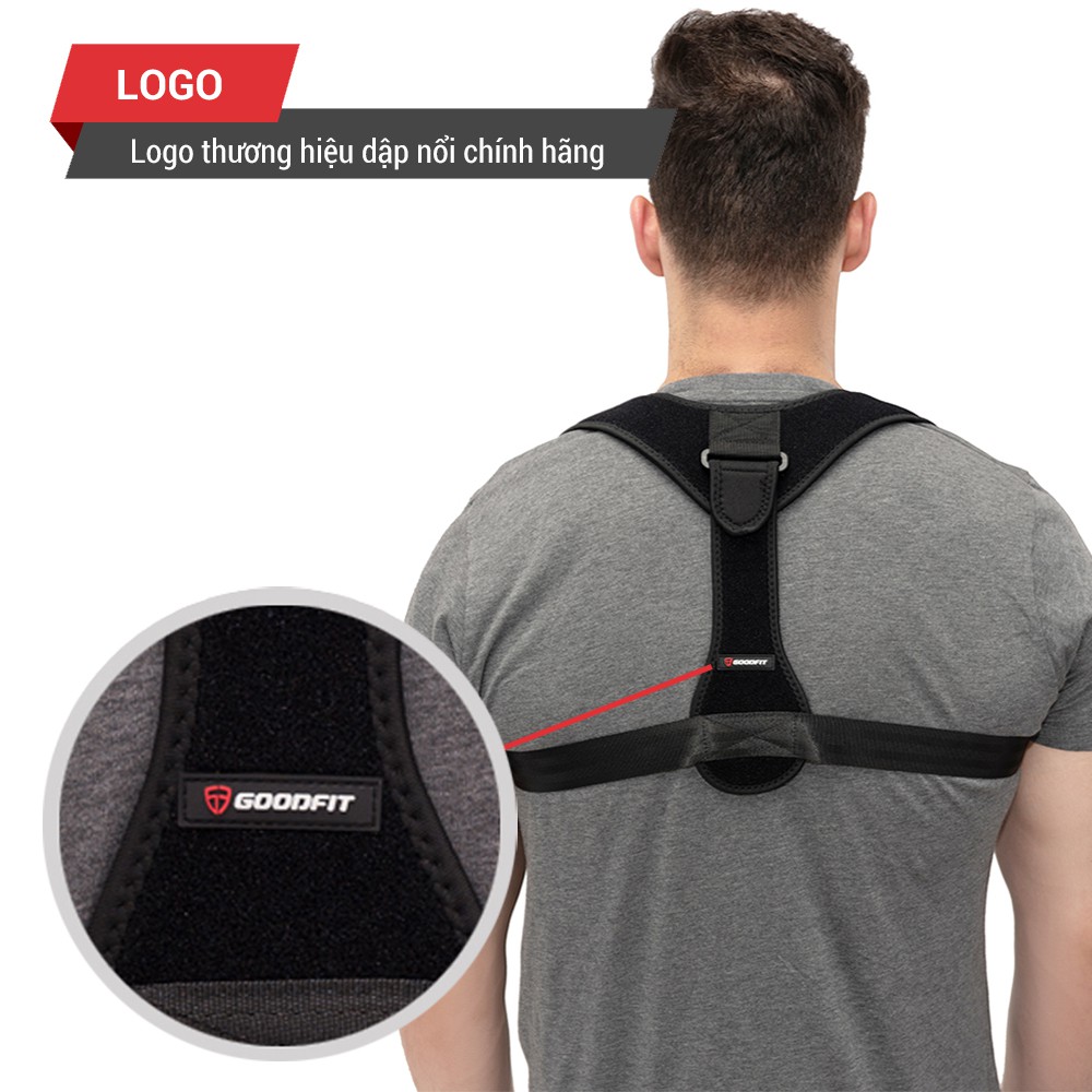 Ảnh Đai chống gù lưng nữ, nam cao cấp GoodFit chất liệu bền, thoáng khí, định hình cột sống GF712P 3