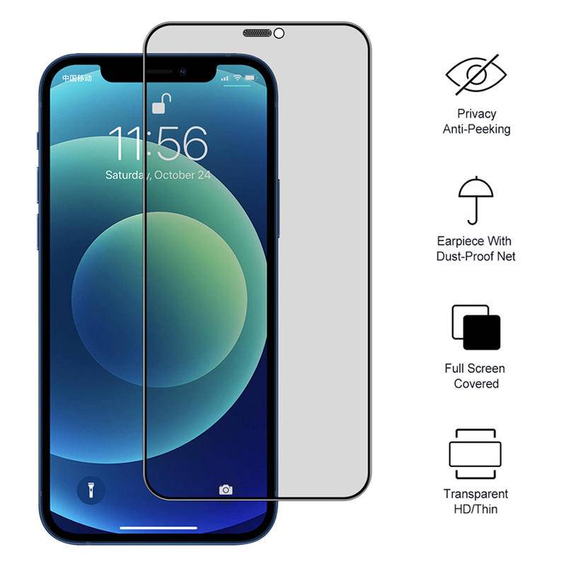 Toàn Bộ Ốp Điện Thoại Kính Cường Lực Chống Nhìn Trộm Cho iPhone 13 12 11 Pro MAX Mini X XS MAX XR SE 2022 2020 6 6s 7 8 Plus