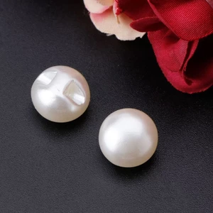 Bộ 50 cúc áo màu ngọc trai nhân tạo 10mm 11mm