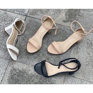 Giày sandal 5 phân mũi tròn bít hậu kiểu dáng thời trang phong cách Hàn Quốc 2022_A13Sd22