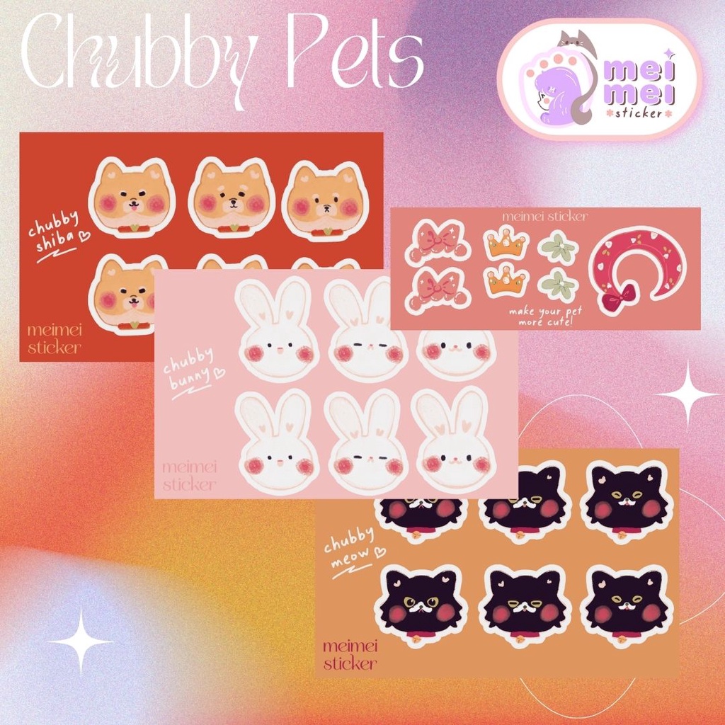 Chubby Pets - Sticker chống nước - Meimei Sticker | Shopee Việt Nam
