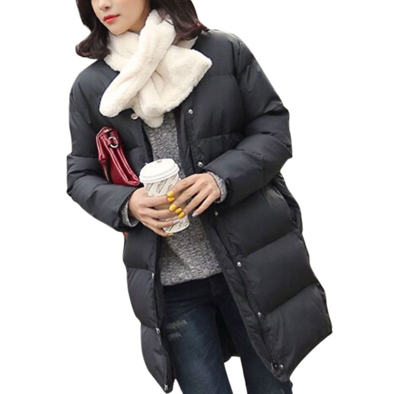 Khăn quàng cổ bằng lông thỏ giả dày dặn giữ ấm cho nữ kích thước 15*90cm