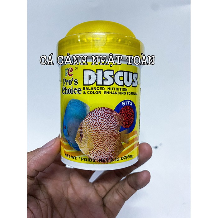 THỨC ĂN CHO CÁ DĨA DISCUS PRO CHOICE BITS DẠNG VIÊN 60G