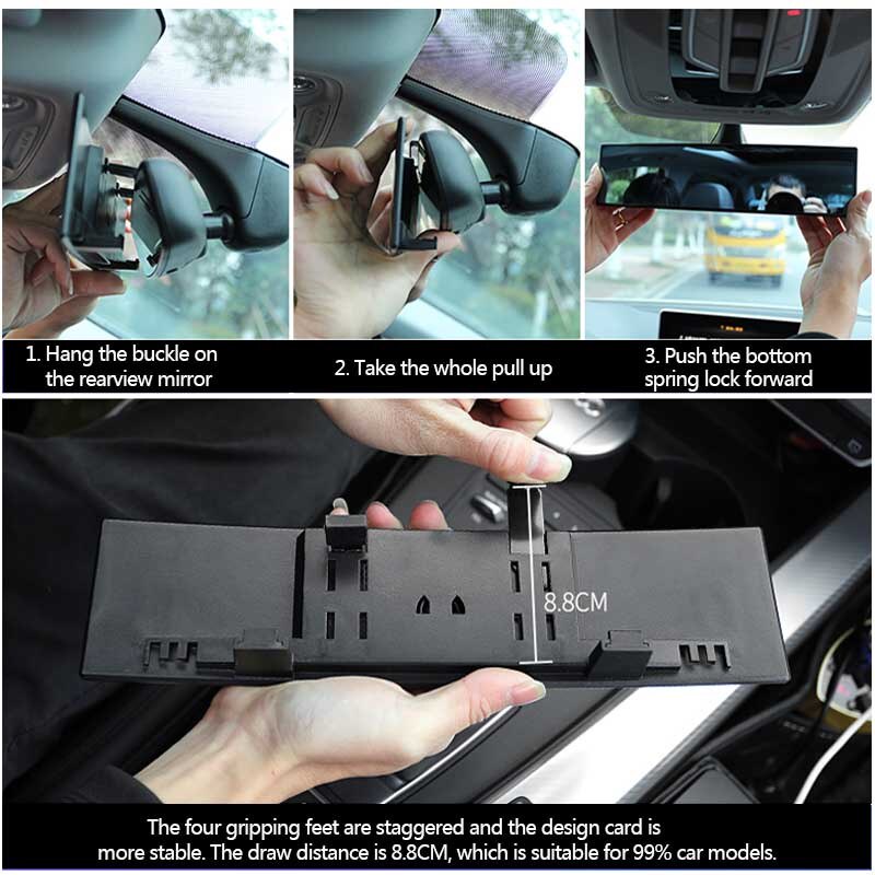 Gương chiếu hậu ô tô SEAMETAL góc rộng chống chói chuyên dụng